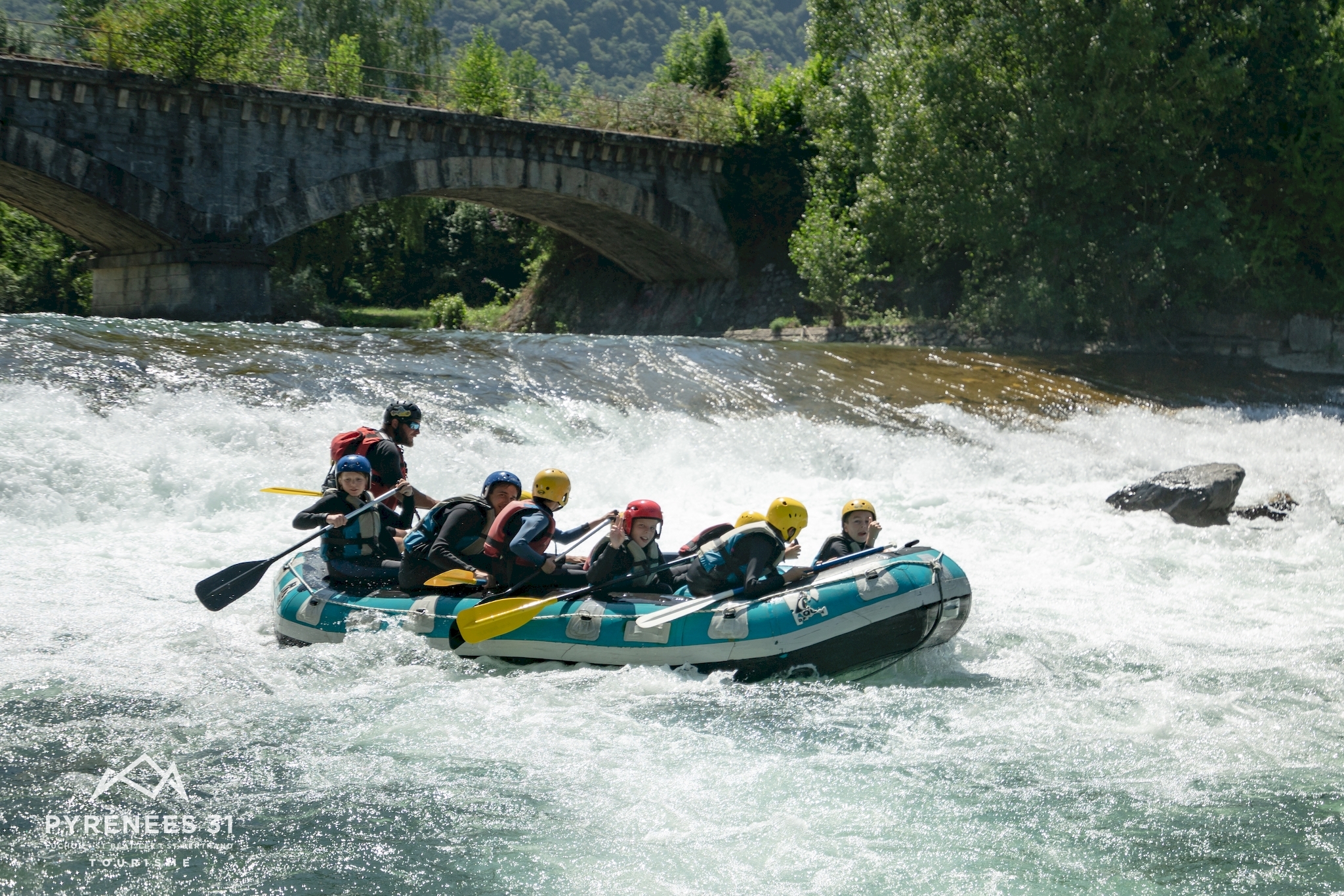 Descente sur la Garonne en rafting