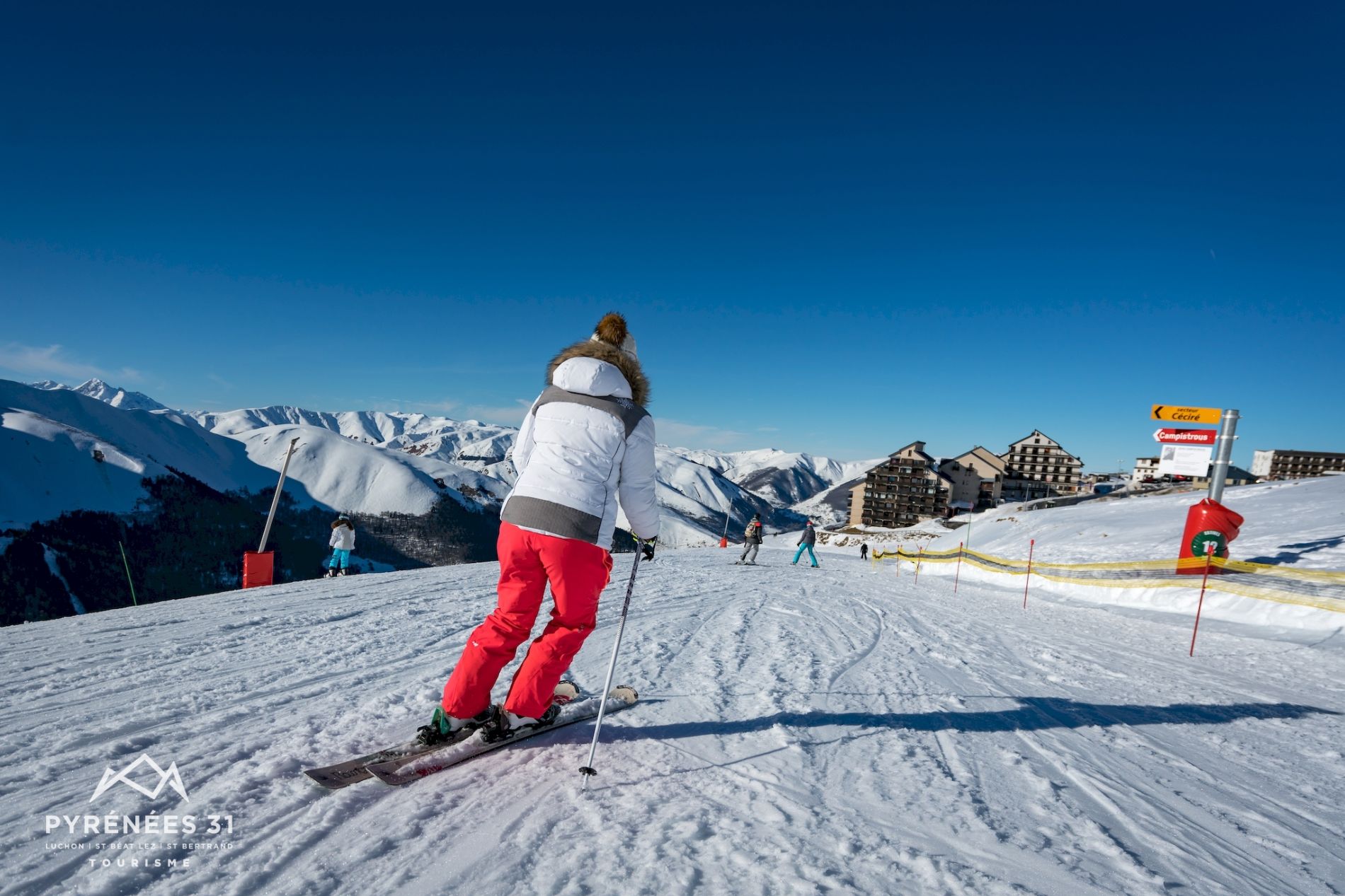 Ski à la station de Luchon Superbagnères