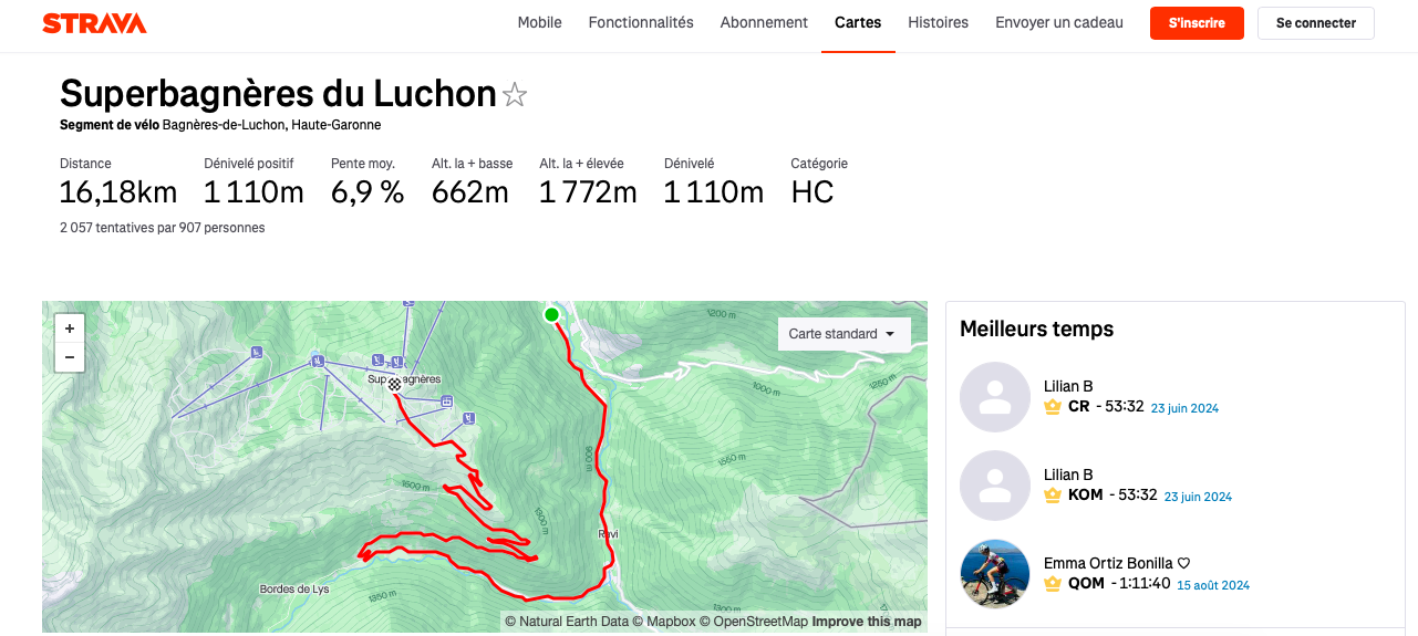 Strava Superbagnères