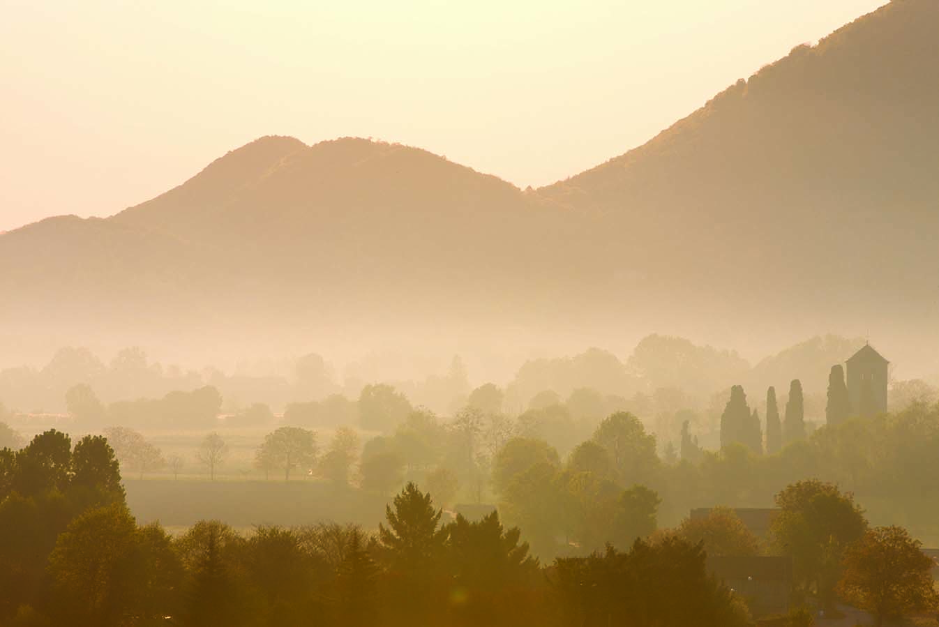 Brume à Valcabrère